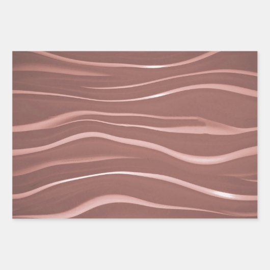 Farbenfrohe Wavy Streifen Geschenkpapier Set (Vorderseite 2)