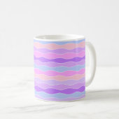 Farbenfrohe Wavy Streifen Kaffeetasse (VorderseiteRechts)