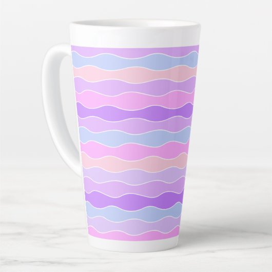Farbenfrohe Wavy Streifen Milchtasse (Linke Ecke)