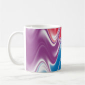 Farbenfrohe Wavy Swirt Muster Kaffeetasse (Links)
