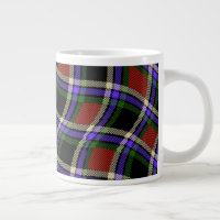 Farbenfrohe Wavy Tartan Muster Grün Rot Lila Weiß