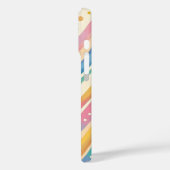 Farbenfrohe Wavy Zickzack Zigzag Case-Mate iPhone Hülle (Rückseite / Links)