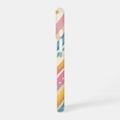 Farbenfrohe Wavy Zickzack Zigzag iPhone 16 Hülle (Linke Seite)
