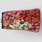 Farbenfrohe Wax Begonias Golf Headcover (Vorderseite)