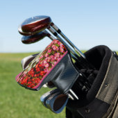 Farbenfrohe Wax Begonias Golf Headcover (In Situ)