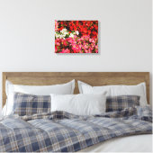 Farbenfrohe Wax Begonias Leinwanddruck (Insitu (Schlafzimmer))