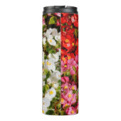 Farbenfrohe Wax Begonias Thermosbecher (Rückseite)