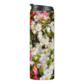 Farbenfrohe Wax Begonias Thermosbecher (Nach rechts gedreht)