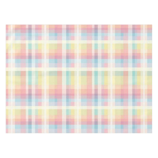 Farbenfrohe weiche Gingham Pattern Tableclout Tischdecke (Vorderseite (Horizontal))
