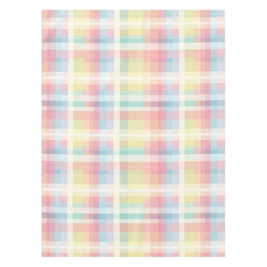 Farbenfrohe weiche Gingham Pattern Tableclout Tischdecke (Vorderseite)