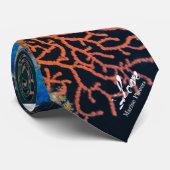 Farbenfrohe weiche Korallen, marinische Blume, Krawatte (Gerollt)