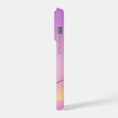 Farbenfrohe, weiche Pastellfarben Gradient Chic Mo iPhone Hülle (Linke Seite)