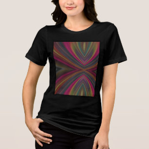 Farbenfrohe weiche Sandwellen Tri-Blend Shirt