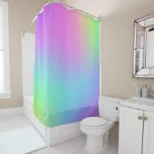 Farbenfrohe weiche Strahlung Duschvorhang (Beispiel)