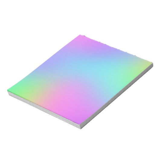 Farbenfrohe weiche Strahlung Notizblock (Rotiert)
