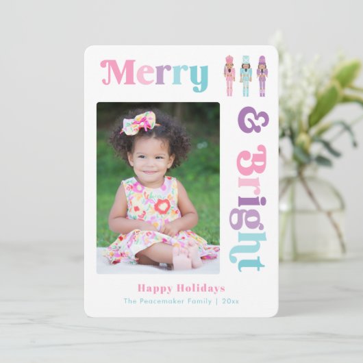 Farbenfrohe Weihnachten (Stehend Vorderseite)