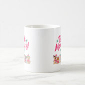 Farbenfrohe Weihnachten 2023 Familie Kaffeetasse (Mittel)