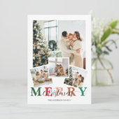 Farbenfrohe Weihnachten 5 Fotos (Stehend Vorderseite)