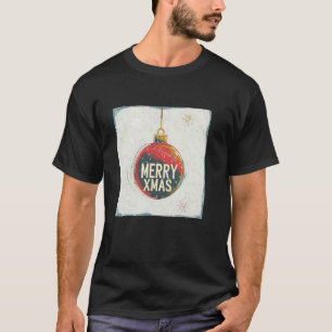 Farbenfrohe Weihnachten Bauble für Feiern und Feie T-Shirt