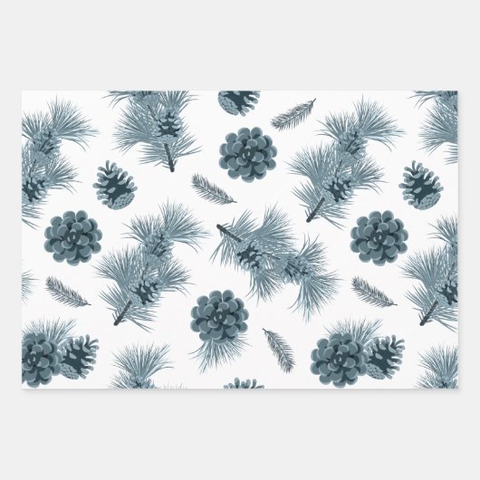 Farbenfrohe Weihnachten - Berry Holiday Pattern Geschenkpapier Set (Vorderseite 2)