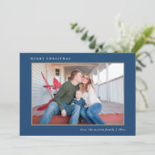 Farbenfrohe Weihnachten Blauer Karierte Printwerbu (Stehend Vorderseite)