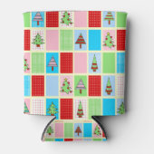 Farbenfrohe Weihnachten Dosenkühler (Vorderseite)