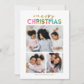 Farbenfrohe Weihnachten Drei FotoCollage (Vorderseite)
