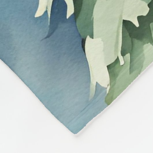 Farbenfrohe Weihnachten Einhorn Custom Fleecedecke (Ecke)