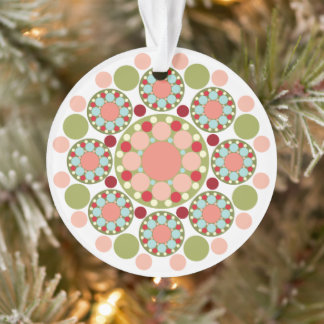 Farbenfrohe Weihnachten Feierliche Blume Foto Ornament