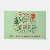 Farbenfrohe Weihnachten Fußmatte (Vorderseite)