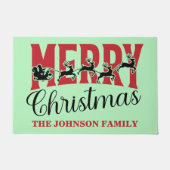 Farbenfrohe Weihnachten Fußmatte (Vorderseite)