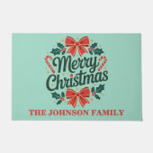 Farbenfrohe Weihnachten Fußmatte (Vorderseite)