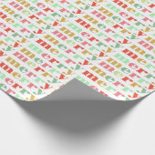 Farbenfrohe Weihnachten Geschenkpapier (Ecke)