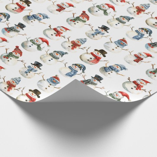 Farbenfrohe Weihnachten Geschenkpapier (Ecke)