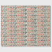 Farbenfrohe Weihnachten Geschenkpapier (Flach)