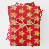 Farbenfrohe Weihnachten Geschenkpapier Set (Beispiel)