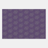 Farbenfrohe Weihnachten Geschenkpapier Set (Vorderseite 3)