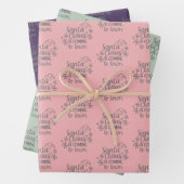 Farbenfrohe Weihnachten Geschenkpapier Set (Beispiel)