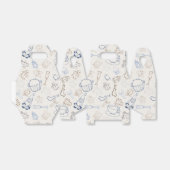 Farbenfrohe Weihnachten Gingerbread Man and Santa Geschenkschachtel (Ungefaltet)