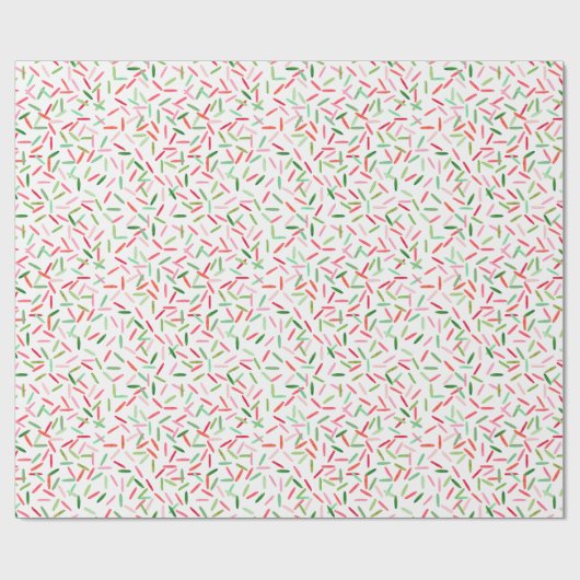 Farbenfrohe Weihnachten Grün und Rot gestreift Con Geschenkpapier (Flach)