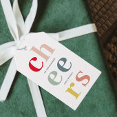 Farbenfrohe Weihnachten | Happy Holidays Geschenkanhänger