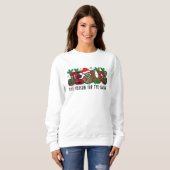 Farbenfrohe Weihnachten Jesus Sweatshirt (Vorne ganz)
