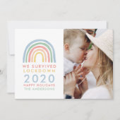 Farbenfrohe Weihnachten mit Regenbogen, die wir üb (Vorderseite)