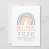 Farbenfrohe Weihnachten mit Regenbogen, die wir üb (Vorderseite)