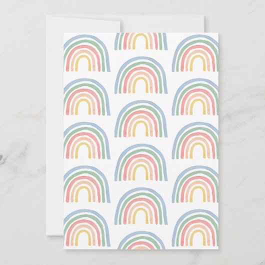 Farbenfrohe Weihnachten mit Regenbogen, die wir üb (Rückseite)