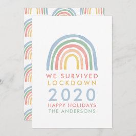 Farbenfrohe Weihnachten mit Regenbogen, die wir üb