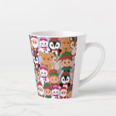 Farbenfrohe Weihnachten mit vielen Berufen Milchtasse (Rechts)