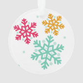 Farbenfrohe Weihnachten Ornament (Rückseite)