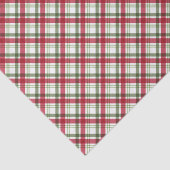 Farbenfrohe Weihnachten Rot Grün Kariertes Muster Seidenpapier (Ausschnitt)