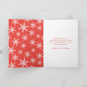 Farbenfrohe Weihnachten Rot und Grün 2 Foto (Innenseite)